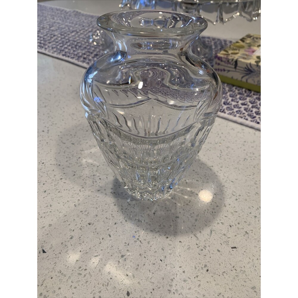 WATERFORD CRYSTAL ARCHIVE VASE BEAUTIFUL CUT BROCHURE 8” HT